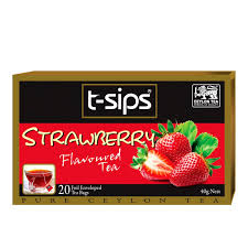 t-sips Strawberry Flavoured Black Tea